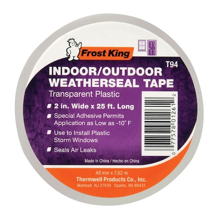 Frost King Frost King Clear Plastic Weather Seal For Doors and Windows 25 ft. L X 0.014 in. T94H